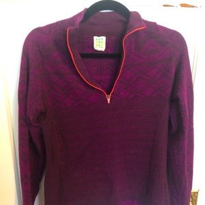 Merino wool quarter zip